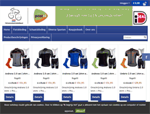 Tablet Screenshot of fietsenschaatskleding.nl